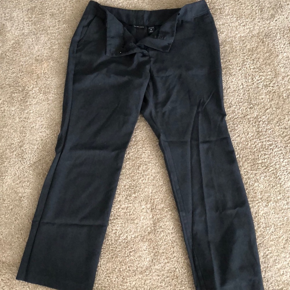 Dark gray slacks